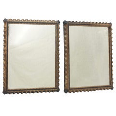 Pair Decorative Gilt Frame Mirrors possibly by LaBarge