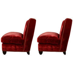 Barbara Barry Art Deco Revival Club Chairs