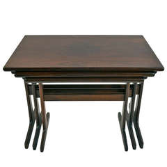 Danish Modern Rosewood Stacking Tables