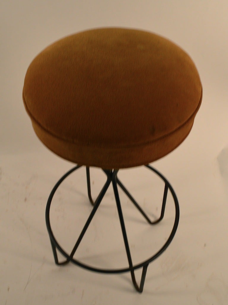 American Set of Four Swivel Stools by Paul Tuttle