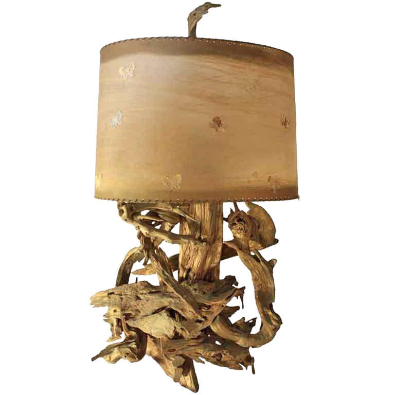 Large Driftwood Table Lamp at 1stDibs vintage driftwood table lamp