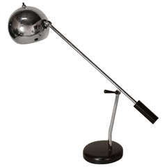 Classic Sonneman Chrome Ball Adjustable Orb Lamp 8