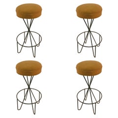 Set of Four Swivel Stools by Paul Tuttle