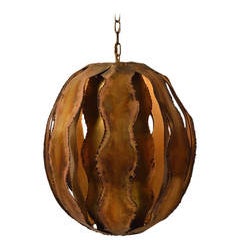 Brutalist Torch Cut Ball Form Fixture 4