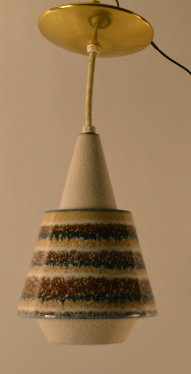 Ceramic Pendant American in the Danish Style For Sale 1