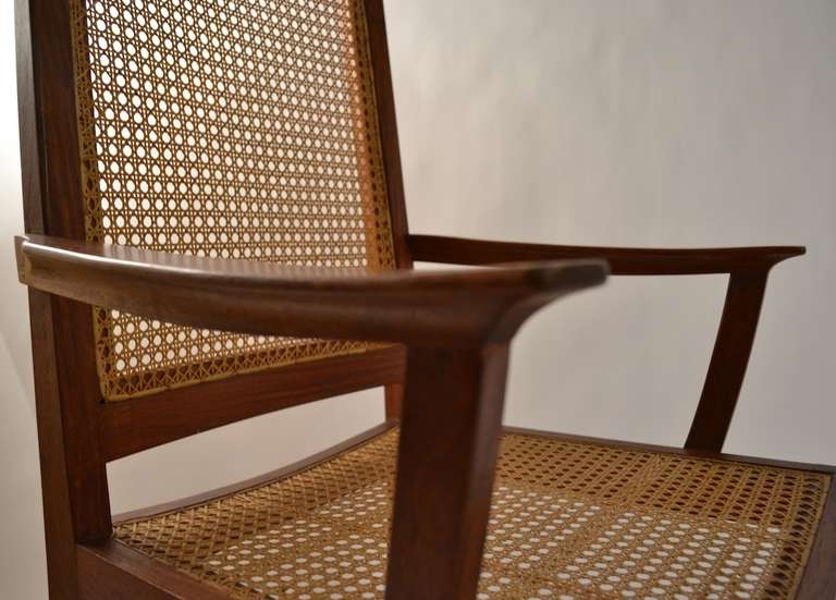 Mid-20th Century Elegant set of 10 Matching Caned High Back Dining Chairs