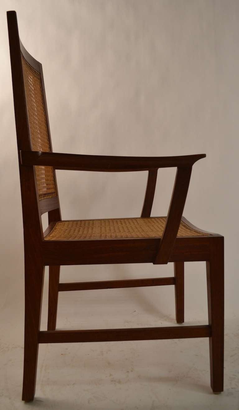 Unknown Elegant set of 10 Matching Caned High Back Dining Chairs