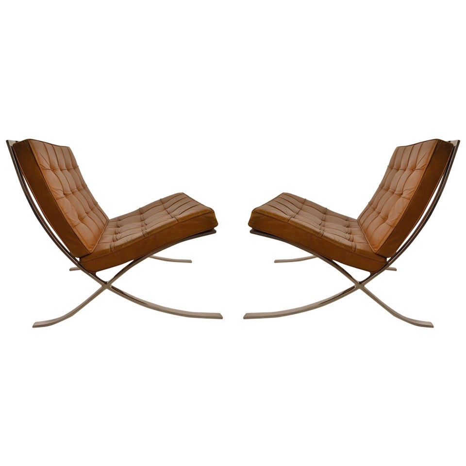 Pr Classic Mies Van Der Rohe Barcelona Chairs for Knoll