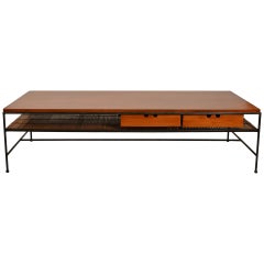 Paul McCobb Maple and Iron Coffee Table
