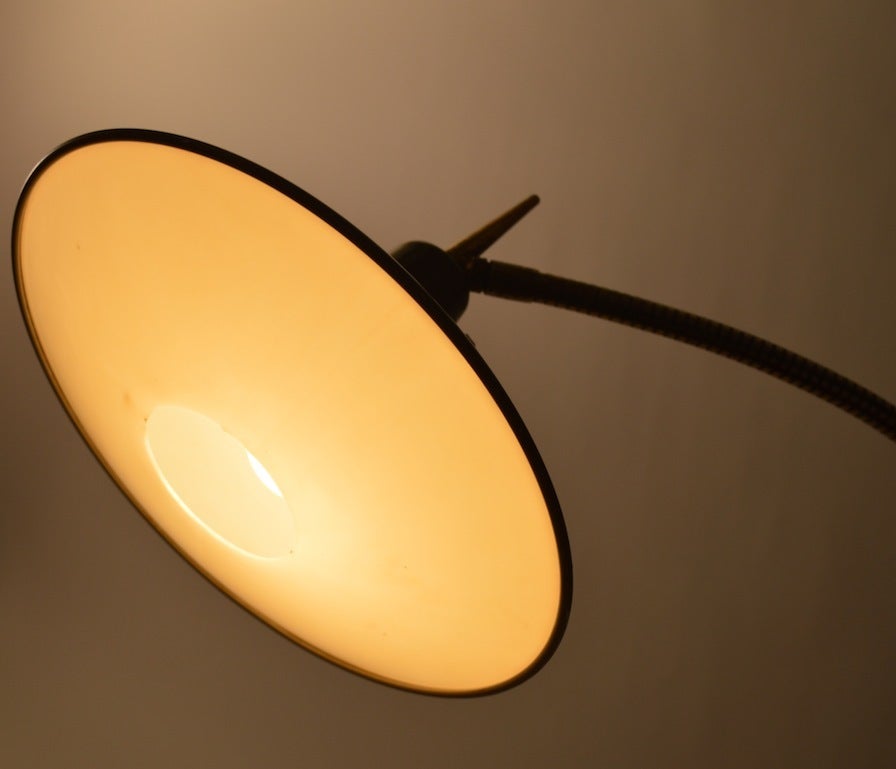 Laurel Gooseneck Floor Lamp Model B- 683 in the style of Ponti 1