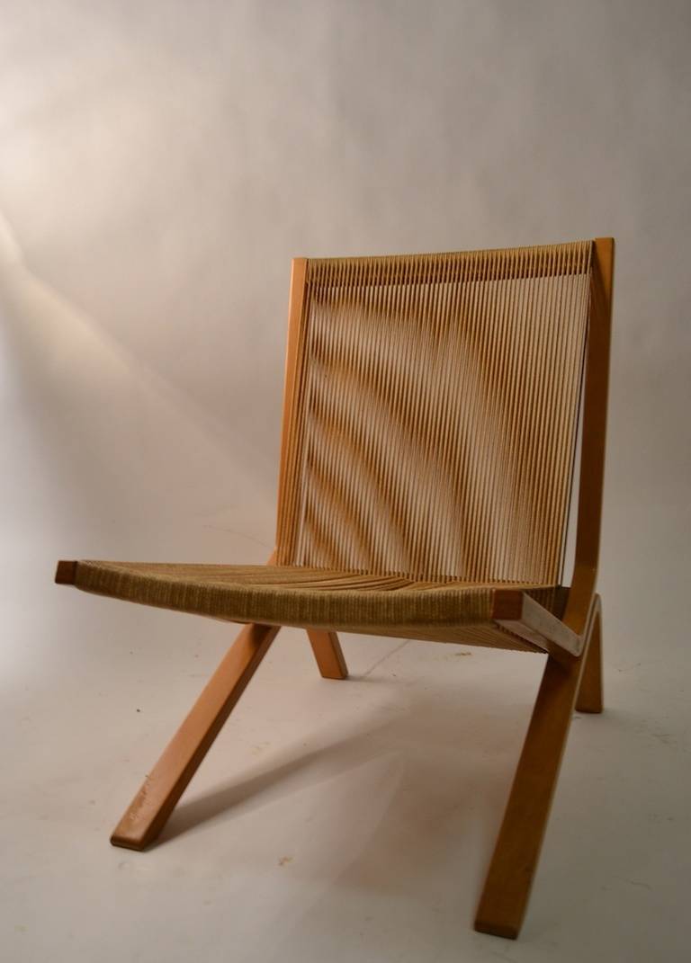 Bentwood and String Low Lounge Chair 2