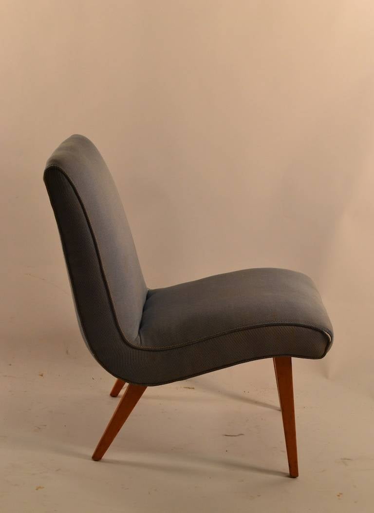 Mid-20th Century Russel Wright Low Armless Lounge Chair, Conant Ball, 