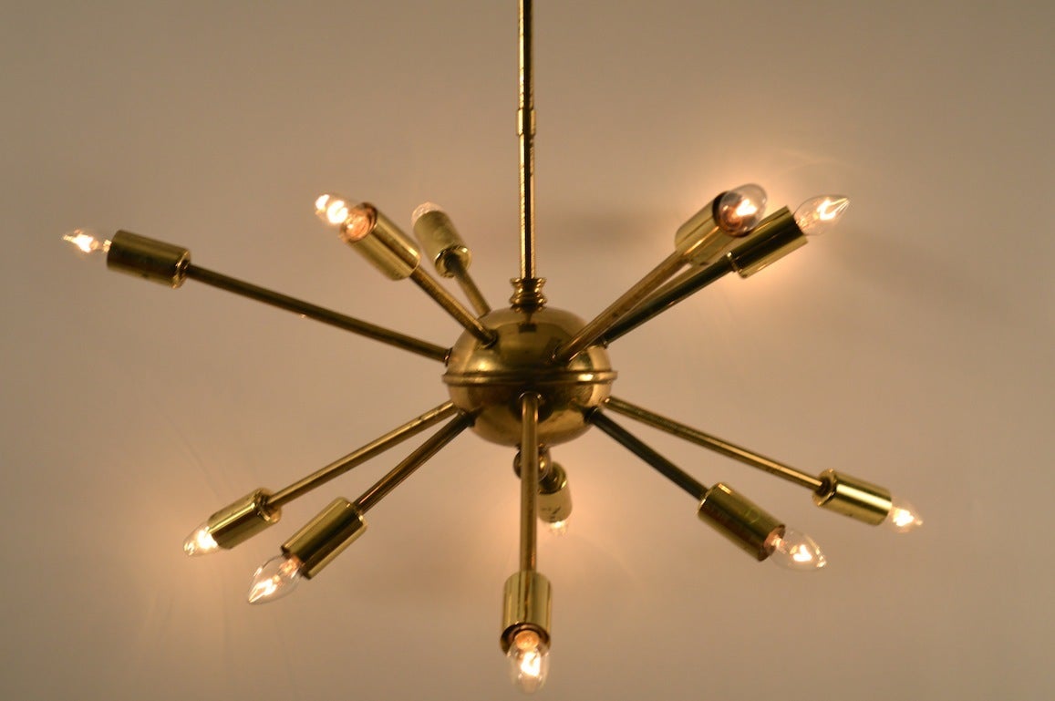12 light sputnik chandeliers
