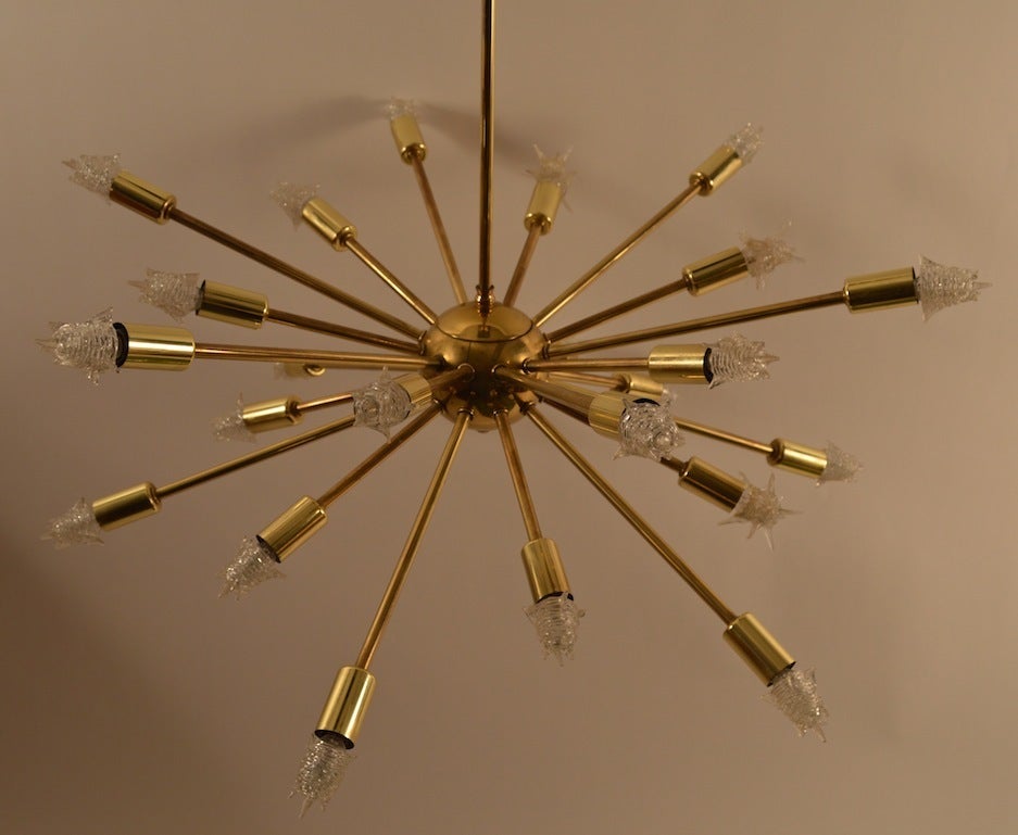 24-Light Brass Sputnik Chandelier 3