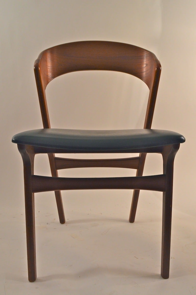 Mid-Century Modern Set of Four Danish Modern Teak Dining Chairs by Randers Mobelfabrik