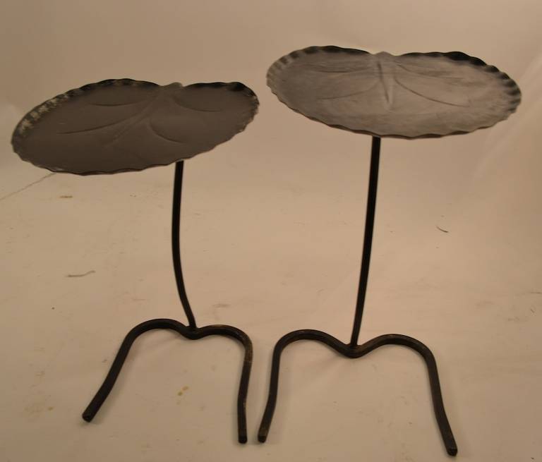 Metal Two Salterini Lily Pad Tables