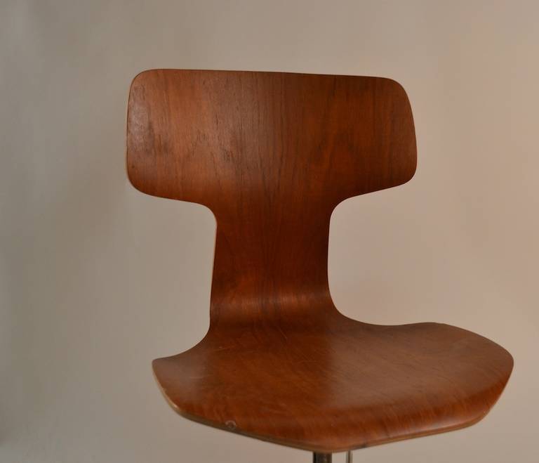 Plastic Arne Jacobsen for Fritz Hansen Swivel Desk Chair