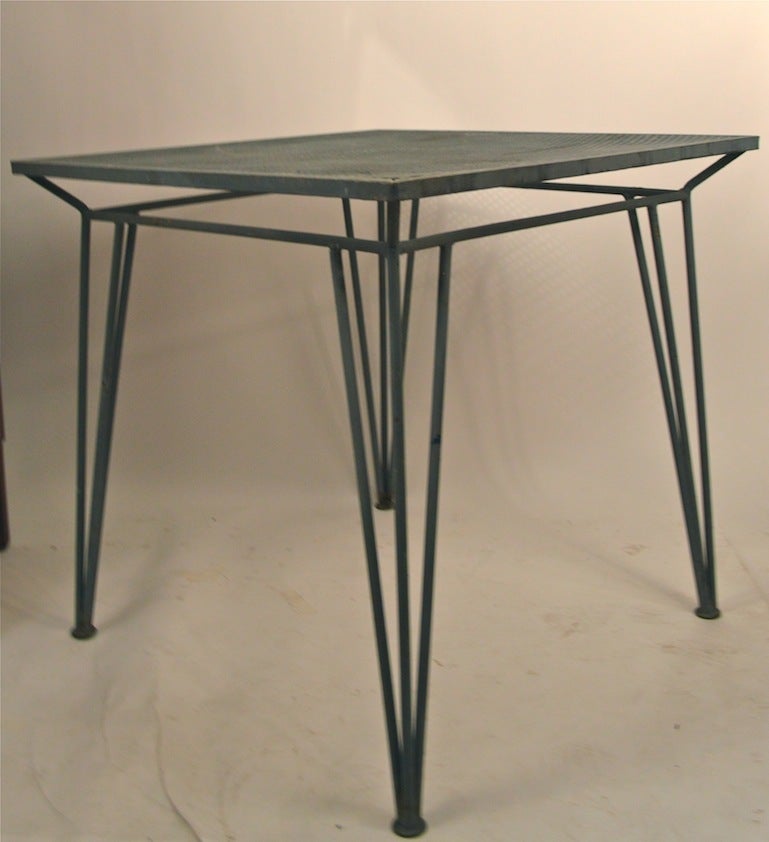 Square Salterini Cafe Table For Sale at 1stdibs