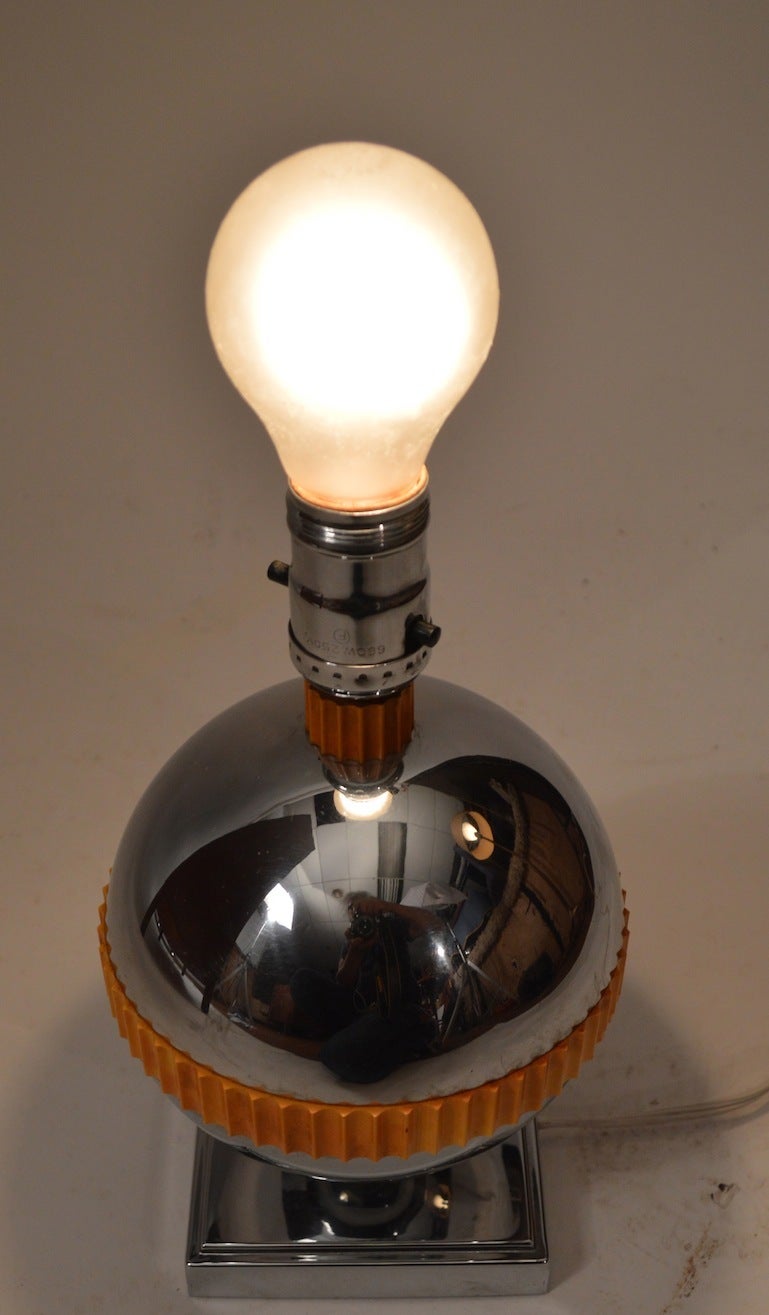 Rare Planet Lamp Designed by Nessen for Chase In Good Condition In New York, NY