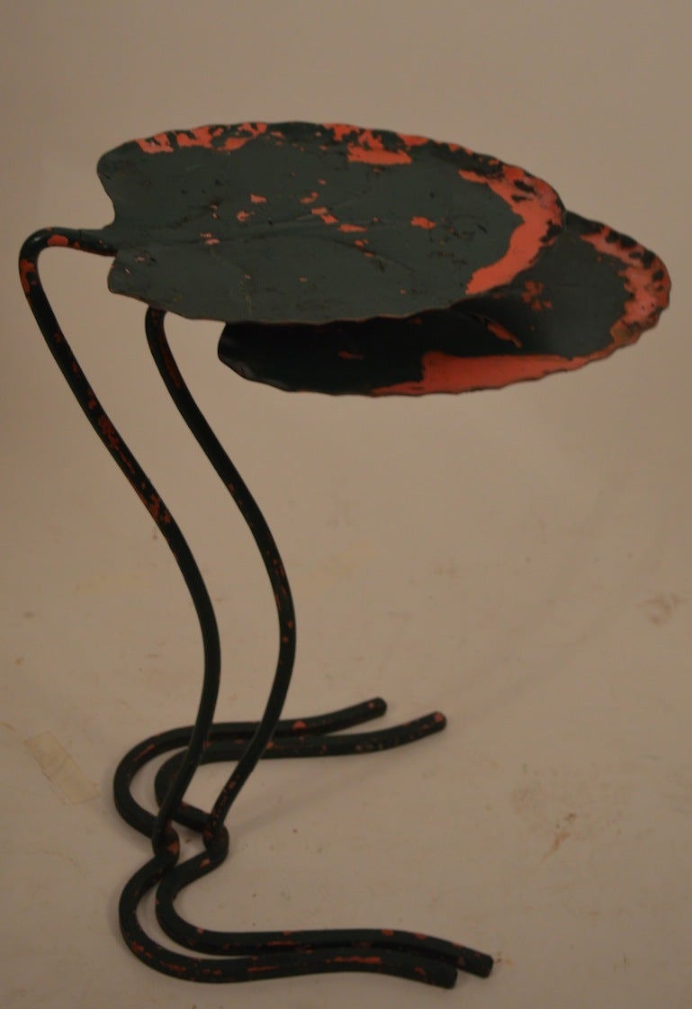 Mid-Century Modern Two Salterini Nesting Leaf Tables