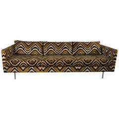 Flame Stich Sofa Attributed to Milo Baughman