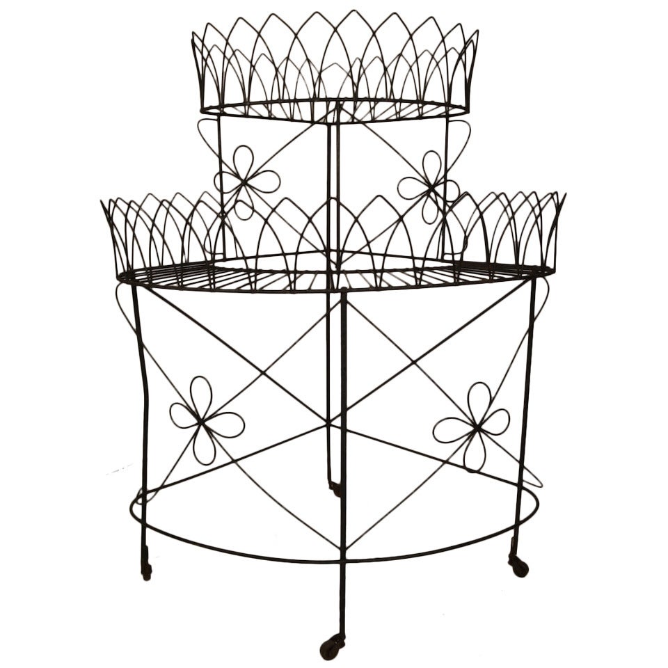 Corner Plant Stand by Frederick Weinberg