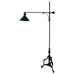 Rare Iron Counterbalance Adjustable Floor Lamp 12