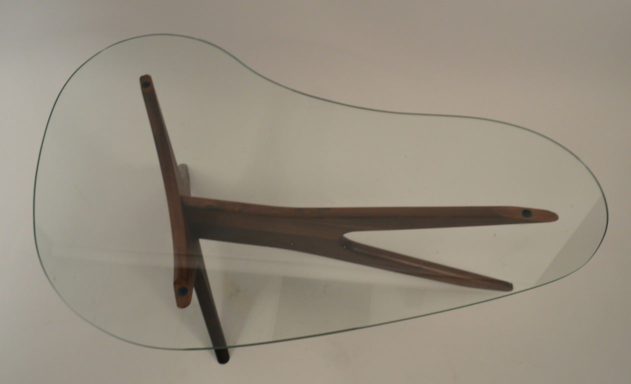 Mid-Century Modern Adrian Pearsall Kidney Shape Coffee Table for Craft Associates