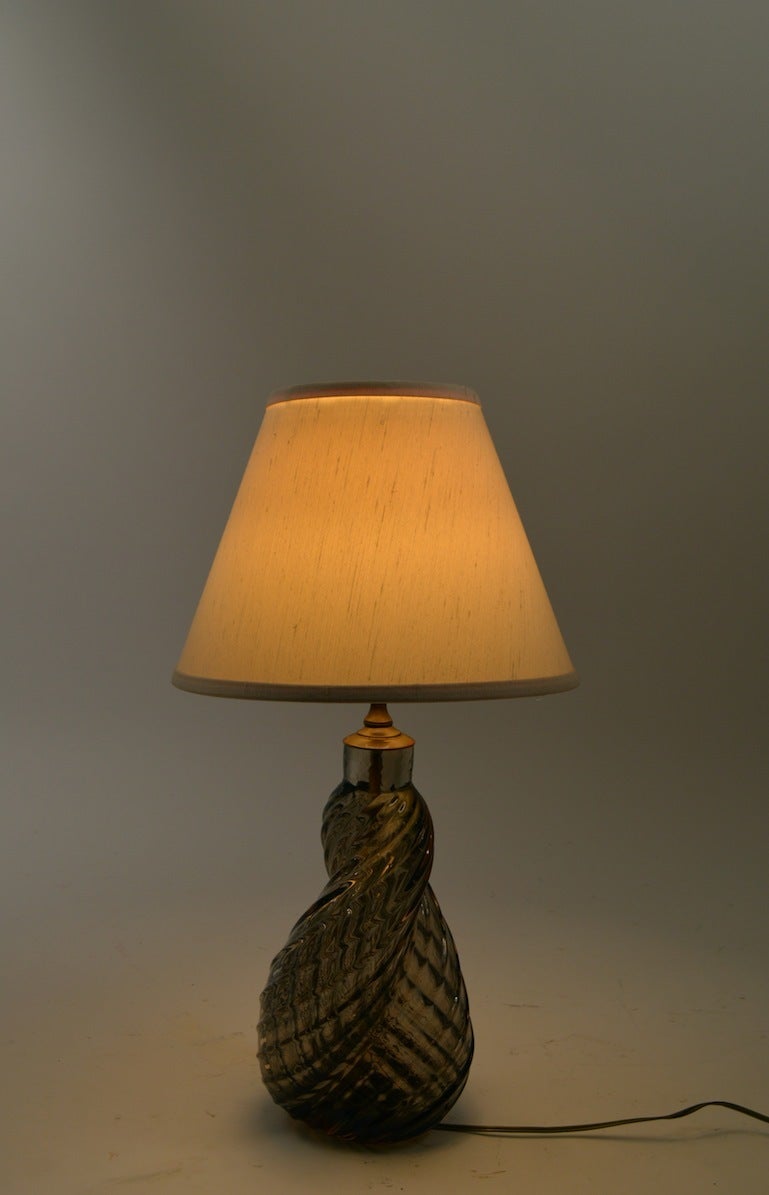 Murano Twist Form Lamp In Excellent Condition In New York, NY