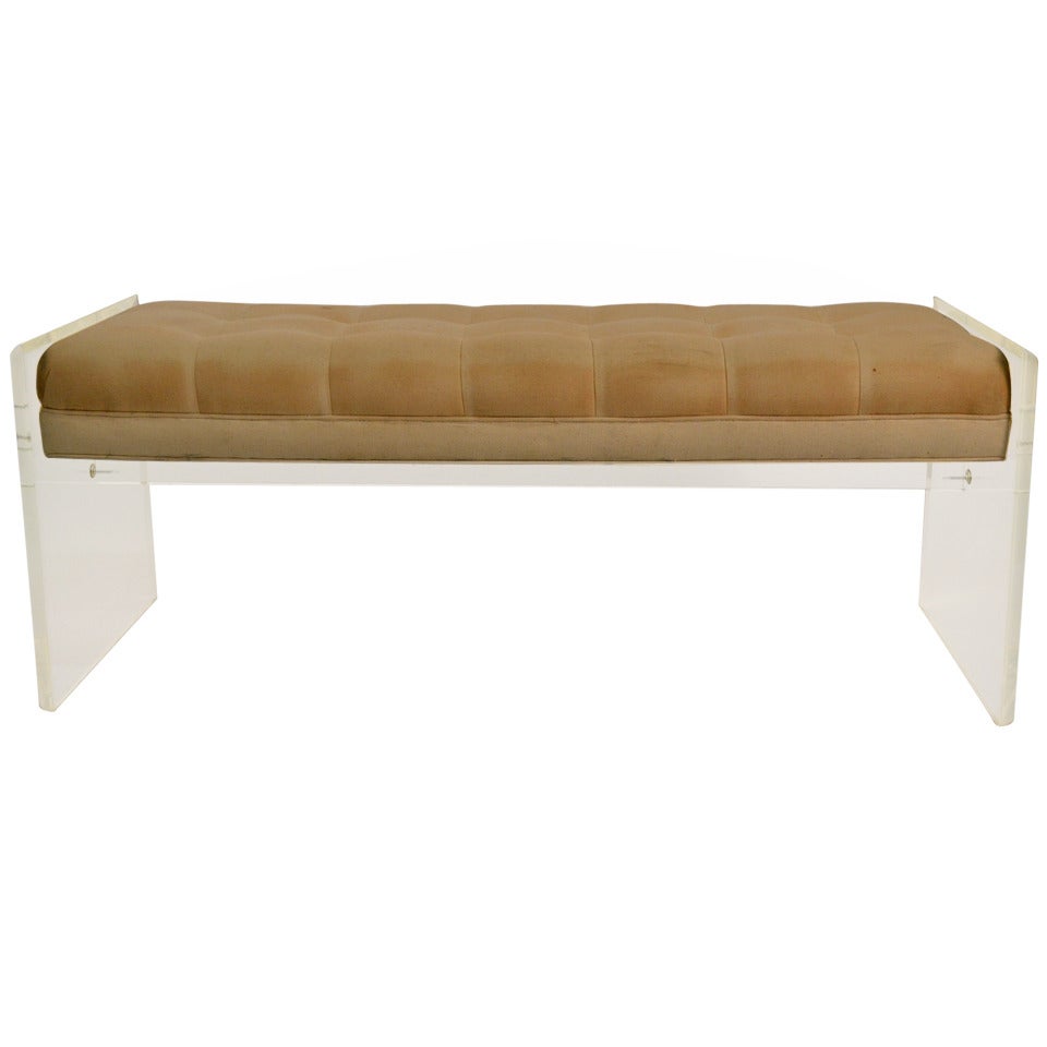 Glamorous Lucite Bench