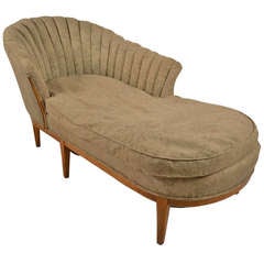 Elegant Hollywood Regency Art Deco Chaise