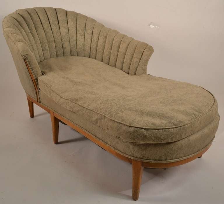 Elegant Hollywood Regency Art Deco Chaise at 1stdibs
