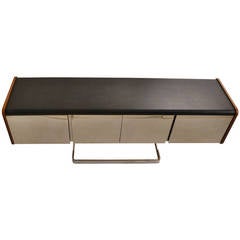 Chrome Front Modernist Credenza by Ste-Marie and Laurent 2