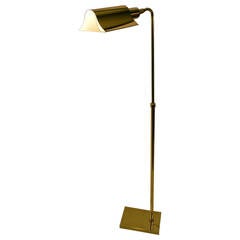 Retro Brass Adjustable Floor Lamp by Koch and Lowy