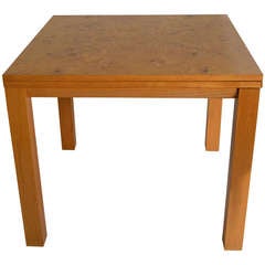 Probber Flip Top Game, Dining Table with Burl Top 3