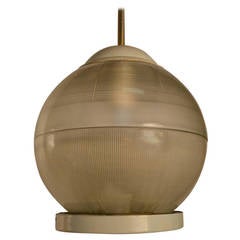 Industrial Holophane Ball Chandelier 12