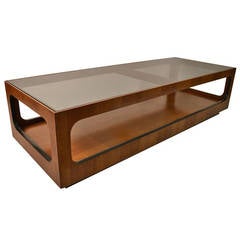 Lane Smoked Glass Top Coffee Table