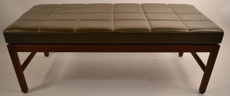 PVC Mid-Century Bench by Gunlocke