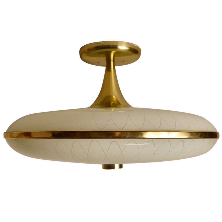 Saucer Shaped Fixture at 1stDibs