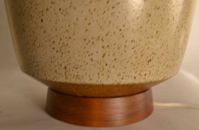 Late 20th Century Stoneware Drip Glaze Table Lamp by David Cressey