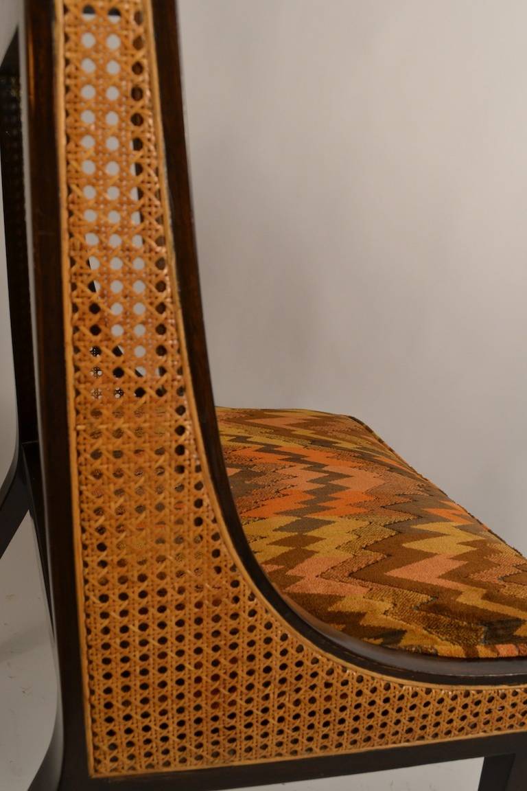 Mahogany Elegant Set of Eight Harvey Probber Dining Chairs