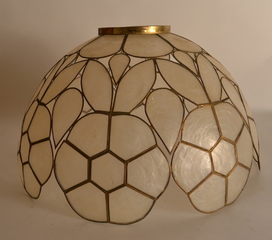 vintage shell lamp shade