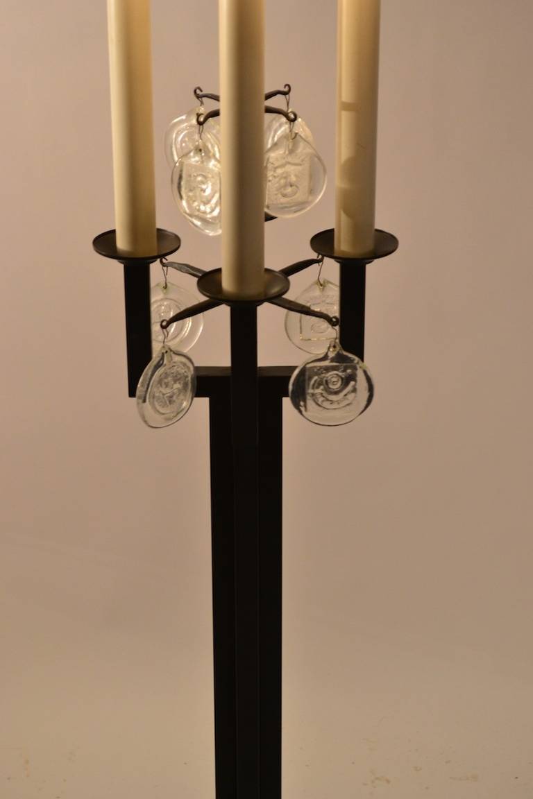 Rare Erik Hoglund Boda Nova Glasswork Floor Lamp For Sale 4