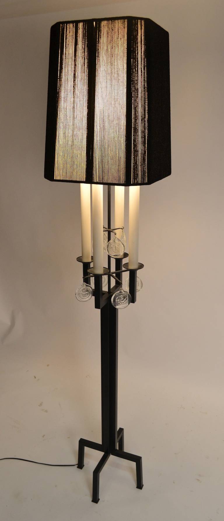 Rare Erik Hoglund Boda Nova Glasswork Floor Lamp For Sale 3