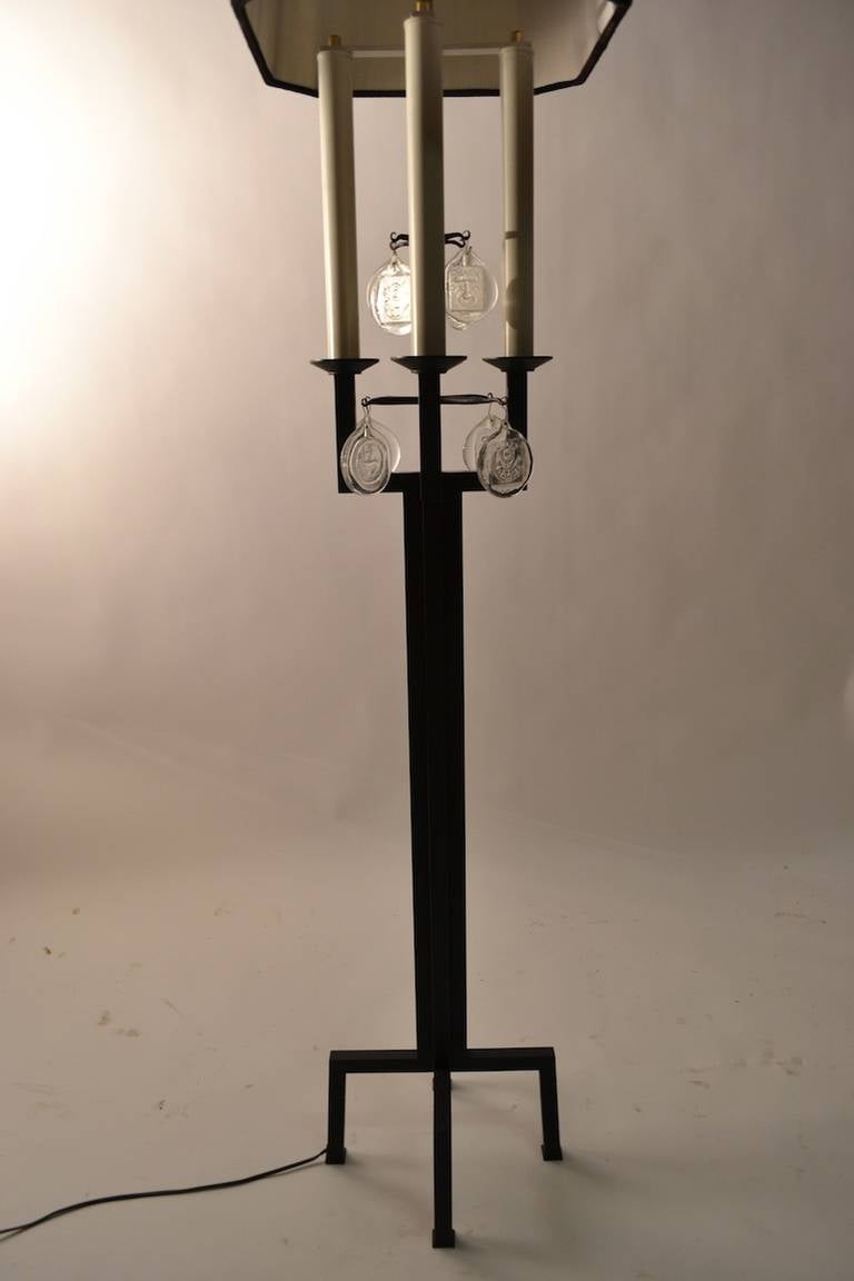 Rare Erik Hoglund Boda Nova Glasswork Floor Lamp For Sale 2