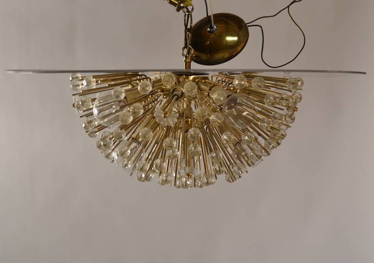 Lampadario Half Ball Starburst di Emil Stejnar In condizioni buone in vendita a New York, NY