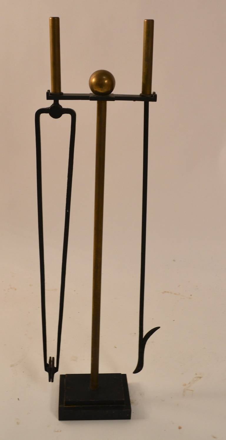 William H. Jackson Modernist Fireplce Tool Set