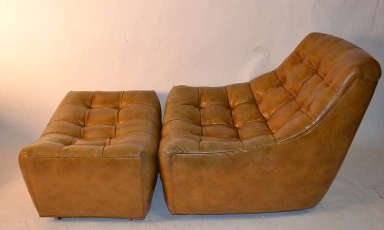 Mid-Century Modern Milo Baughman Thayer Coggin Lounge Chair and Ottoman