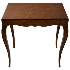Italian Olivewood burl veneer table