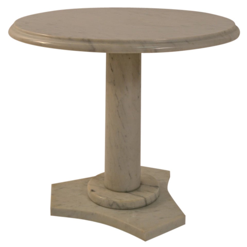 Solid Marble Pedestal Tbale